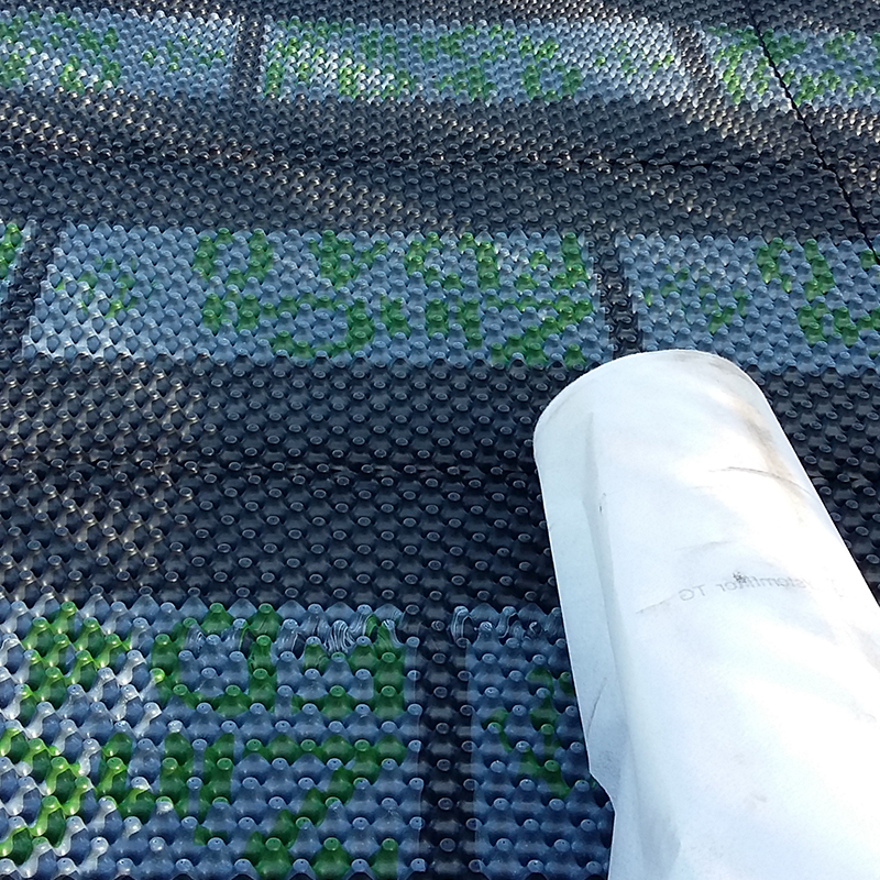 Dachbegrünung Vorarbeitung